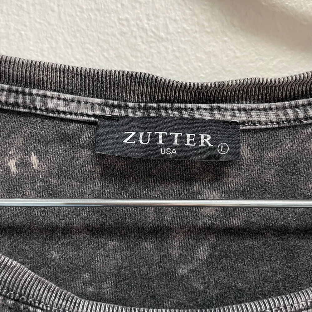 Zutter Cowboys & Country Music Distressed Wash Oversized Graphic Tee - Picture 2 of 3